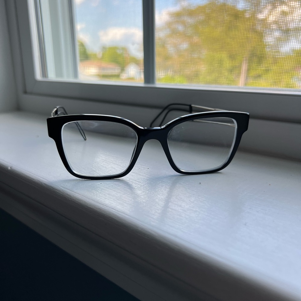 MIU MIU VMU 02P 1AB-1O1 BLACK GOLD AUTHENTIC EYEGLASSES 49-18